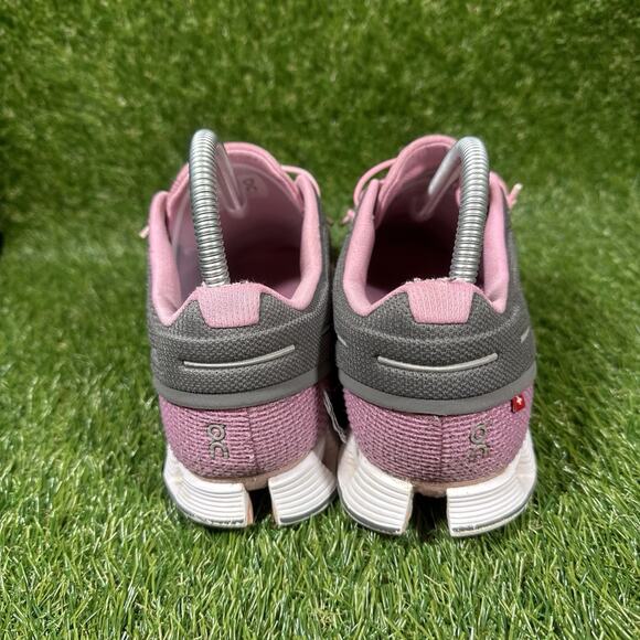 On Running Cloud Shoes Womens Size 9.5 Pink Gray Athletic CloudTec Running - Picture 2 of 12